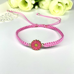 Brățară macramé cu flori împletite -  - Artynos.ro
