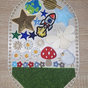Covor senzorial/ panou Montessori handmade  - Artynos.ro