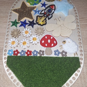 Covor senzorial/ panou Montessori handmade  - jucării și echipamente pentru copii - jocuri de gândire - jocuri de echilibru - Artynos.ro
