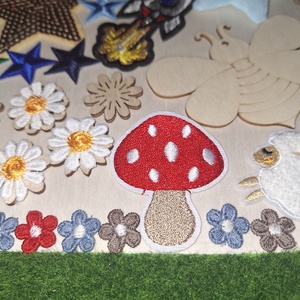 Covor senzorial/ panou Montessori handmade  - jucării și echipamente pentru copii - jocuri de gândire - jocuri de echilibru - Artynos.ro