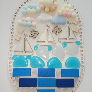 Covor senzorial/ panou Montessori handmade  - Artynos.ro