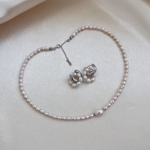 Set colier și cercei  - accesorii nuntă - bijuterii mireasă - set bijuterii de mireasă - Artynos.ro