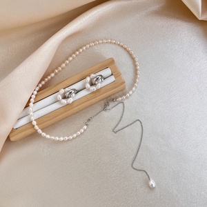 Set colier și cercei - accesorii nuntă - bijuterii mireasă - manșete nuntă și ace de cravată - Artynos.ro