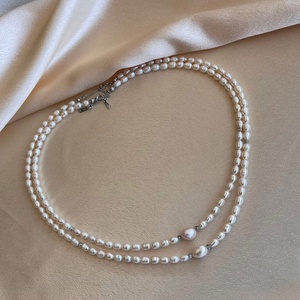 Colier perle de cultură handmade - accesorii nuntă - bijuterii mireasă - colier mireasă - Artynos.ro