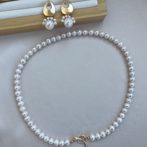 Set colier și cercei handmade - accesorii nuntă - bijuterii mireasă - set bijuterii de mireasă - Artynos.ro