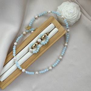 Set colier și cercei handmade - accesorii nuntă - accesorii și cadouri de burlecițe - Artynos.ro