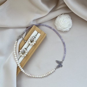 Set colier și cercei handmade - accesorii nuntă - accesorii și cadouri de burlecițe - Artynos.ro