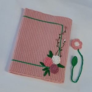 Crosetat si broderie carte capac set 100% microfibra acrilic fire carte capac + marcaj crosetat floare., , , ARTYNOS