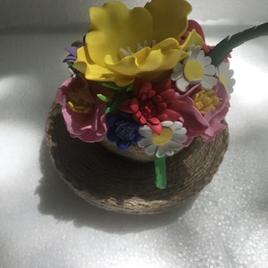 Ceșcuța cu flori - casă & stil de viață - accesorii pentru decorat casa - decorațiuni de masă și decorațiuni pentru rafturi  - boluri din ceramică, boluri decorative - Artynos.ro