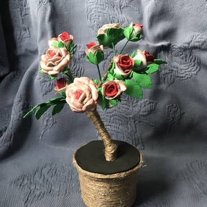Trandafir in vas, Casa & Stil de viata, Accesorii pentru decorat casa, Decoratiuni de masa si decoratiuni pentru rafturi , Bonsai, bonsai boluri, bonsai copac, Aranjament de flori, ARTYNOS