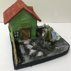 Casuta de langa iaz, Casa & Stil de viata, Accesorii pentru decorat casa, Decoratiuni de masa si decoratiuni pentru rafturi , Boluri din ceramica, boluri decorative, Arta de hartie, ARTYNOS