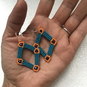 Cercei macrame Rombici -  - Artynos.ro Cercei macrame Rombici -  - Artynos.ro