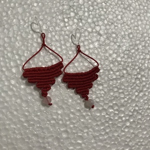 Cercei macrame handmade- Colecția Roșu  -  - Artynos.ro Cercei macrame handmade- Colecția Roșu  -  - Artynos.ro