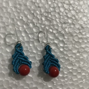Cercei turcoaz cu margea rosie - bijuterii - cercei - cercei - Artynos.ro Cercei turcoaz cu margea rosie - bijuterii - cercei - cercei - Artynos.ro