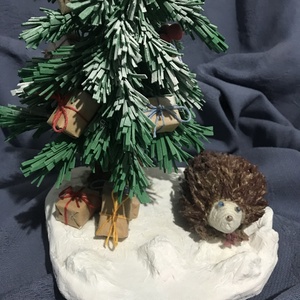 Decor handmade de iarna - crăciun - decorațiuni de crăciun de casă - căsuțe decorative de crăciun - Artynos.ro