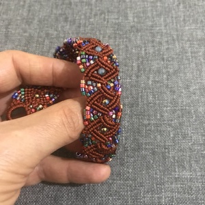Bratara macrame Rombica, Bijuterii, Bratari, Bratari din margele, Confectionarea bijuteriilor, ARTYNOS