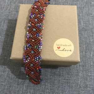 Brățara macrame Rombica - bijuterii - brățări - brățări din mărgele - Artynos.ro