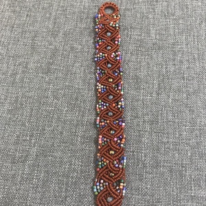 Brățara macrame Rombica - bijuterii - brățări - brățări din mărgele - Artynos.ro