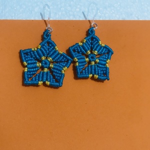 Cercei �Magie in macrame - bijuterii - cercei - cercei lungi - Artynos.ro