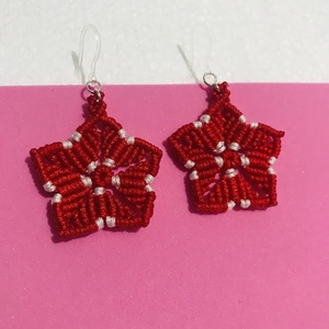 Cercei �Magie in macrame - bijuterii - cercei - cercei lungi - Artynos.ro