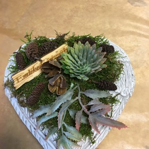 Concrete Heart Graveside Ornament Memoria ta o pastram, , , ARTYNOS