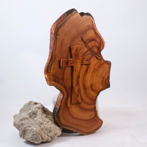 Cruce modelata, decoratiuni de perete cu cruce din lemn, , , ARTYNOS