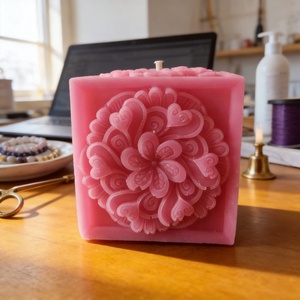 SHIRO - mandala collection - pink - casă & stil de viață - lumânări, parfumuri, arome - lumânări artizanale - Artynos.ro