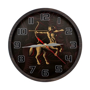 Ceas decorativ - Săgetător, Casă & Stil de viață, Accesorii pentru decorat casa, Decorațiuni de pereți, decorațiuni suspendate, Ceasuri de perete, Prelucrarea lemnului, ARTYNOS