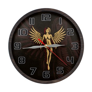 Ceas decorativ - Fecioară, Casă & Stil de viață, Accesorii pentru decorat casa, Decorațiuni de pereți, decorațiuni suspendate, Ceasuri de perete, Prelucrarea lemnului, ARTYNOS