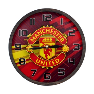 Ceas decorativ - Manchester United, Casă & Stil de viață, Accesorii pentru decorat casa, Decorațiuni de pereți, decorațiuni suspendate, Ceasuri de perete, Prelucrarea lemnului, ARTYNOS
