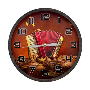 Ceas decorativ - Acordeon, Casă & Stil de viață, Accesorii pentru decorat casa, Decorațiuni de pereți, decorațiuni suspendate, Ceasuri de perete, Prelucrarea lemnului, ARTYNOS