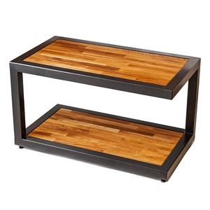 Masa de Cafea in Stil Minimalist Industrial,Fabricat Manual, 90x50x53 cm, Negru/Maro, Casă & Stil de viață, Accesorii pentru echipamente de bucătărie, Accesorii de servire, Măsuță servire, Prelucrarea metalelor, Prelucrarea lemnului, ARTYNOS