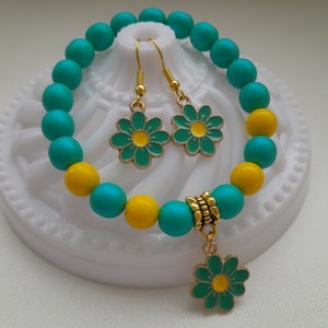 Set de bijuterii florale - bratara, cercei, , , ARTYNOS