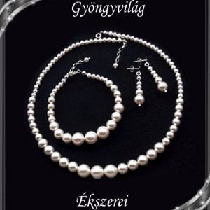 Set de bijuterii pentru nuntă, mireasă, casual, cristal Swarovski SSZ-ESWPG 02-1 K -  - Artynos.ro