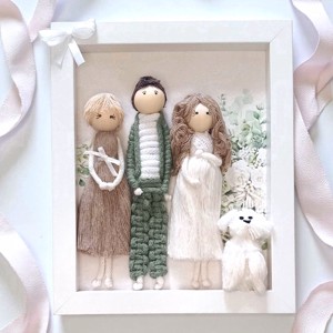 Tablou macramé cu urari pentru parinti pentru nunti, cadou personalizabil cu figuri personalizate, Accesorii nunta, Amintiri si cadouri de nunta, Cadou nunta, , ARTYNOS