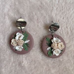 Cercei elegant floral - bijuterii - cercei - cercei lungi - Artynos.ro