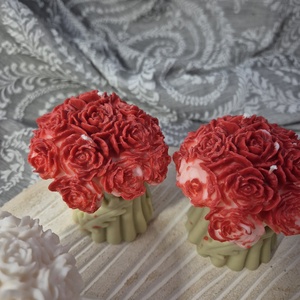 Trandafiri soia martisor - casă & stil de viață - lumânări, parfumuri, arome - lumânări artizanale - Artynos.ro