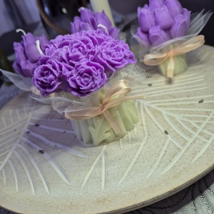 Trandafiri soia martisor - casă & stil de viață - lumânări, parfumuri, arome - lumânări artizanale - Artynos.ro