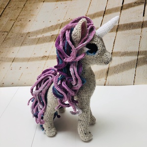 Unikornis hercegnő - amigurumi, Accessorii si unelte, Accesorii decorative, Figurine, Crosetat, Papusi si fabricare de marionete, ARTYNOS