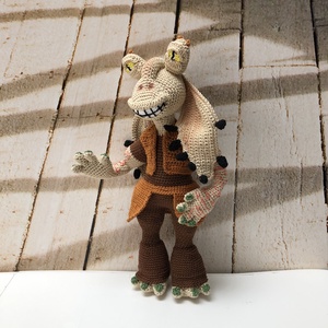 Jar Jar Binks - amigurumi - accessorii și unelte - accesorii decorative - figurine - Artynos.ro