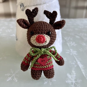 Ren de Craciun - amigurumi, Accessorii si unelte, Accesorii decorative, Figurine, Crosetat, Papusi si fabricare de marionete, ARTYNOS