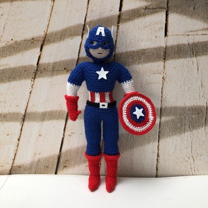 Capitanul Supererou - amigurumi, Jucarii si echipamente pentru copii, Plusuri, Figurine de plus, Crosetat, Papusi si fabricare de marionete, ARTYNOS