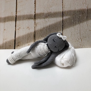 Iepurasa adormita - amigurumi, Jucarii si echipamente pentru copii, Plusuri, Papusa crosetata, papusa de plus, Crosetat, Papusi si fabricare de marionete, ARTYNOS