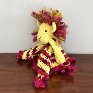 Patura de dormit crosetata in forma de leu - amigurumi, Jucarii si echipamente pentru copii, Plusuri, Papusa crosetata, papusa de plus, Crosetat, ARTYNOS