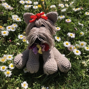 Catelus Yorkshire Terrier - amigurumi, Jucarii si echipamente pentru copii, Plusuri, Caine de plus, Crosetat, Papusi si fabricare de marionete, ARTYNOS