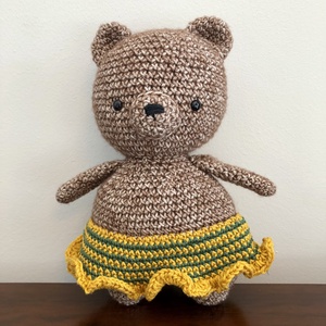 Fetita ursulet de plus crosetata - amigurumi, Jucarii si echipamente pentru copii, Plusuri, Papusa crosetata, papusa de plus, Crosetat, Papusi si fabricare de marionete, ARTYNOS