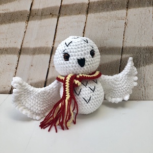 Bufnita Hedwig - amigurumi, Jucarii si echipamente pentru copii, Plusuri, Papusa crosetata, papusa de plus, Crosetat, Papusi si fabricare de marionete, ARTYNOS