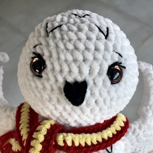Bufnița Hedwig - amigurumi - jucării și echipamente pentru copii - plușuri - păpușă croșetată, păpușă de pluș - Artynos.ro