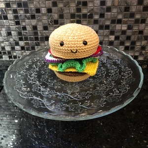  Hamburger crosetat - amigurumi, Jucarii si echipamente pentru copii, Plusuri, Legume, fructe de plus, Crosetat, ARTYNOS