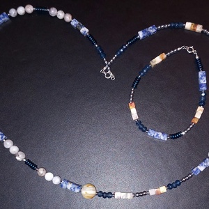 Set handmade cu pietre semipretioase si accesorii argint - bijuterii - seturi de bijuterii - Artynos.ro